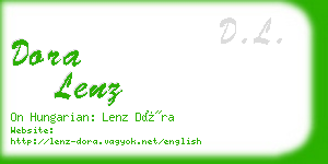 dora lenz business card